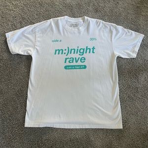 Midnight Studios AWGExMidnight Rave Can U Feel It Promo T-Shirt, SZ L (Not Sold)